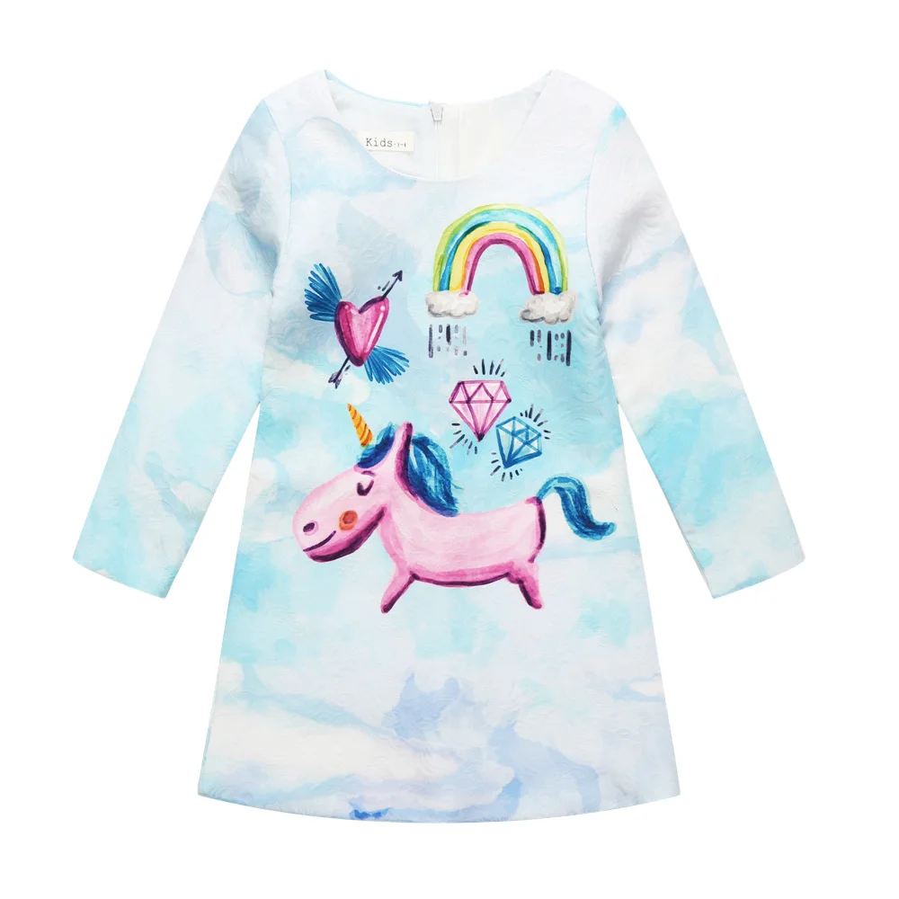 

Girls Dress autumn 2017 Brand Kids Clothes Girls Children Clothing New Princess Holiday Party Wedding Toddler Autumn