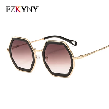 

FZKYNY New Fashion Square Sunglasses Women Luxury Brand Designer Aolly Frame Sunglasses Female Street&Party Eyewear Star Style
