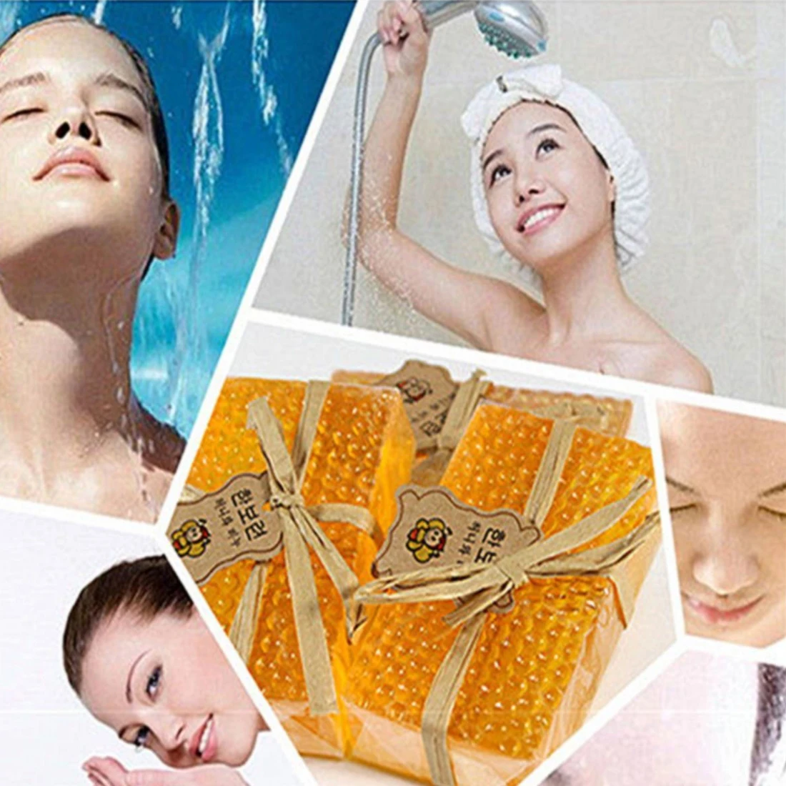 100g Face Body Skin Care Deep Cleaning Soap Honey Kojic Acid Soap Handmade Whitening Soap Natural Honey Soap