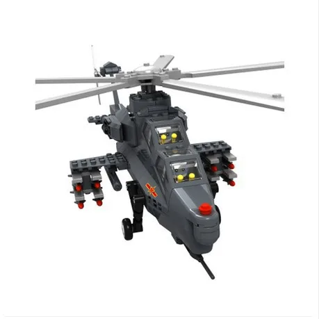 

Model building kits compatible with lego Military Stavanger WZ10 helicopter 3D blocks Educational model building toys hobbies