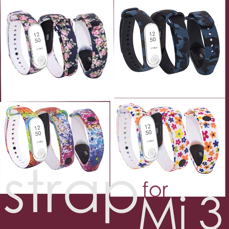 Ремешок для Xiaomi mi Band 3 Смарт-ремешок band сменный ремешок смарт-часов Силиконовый