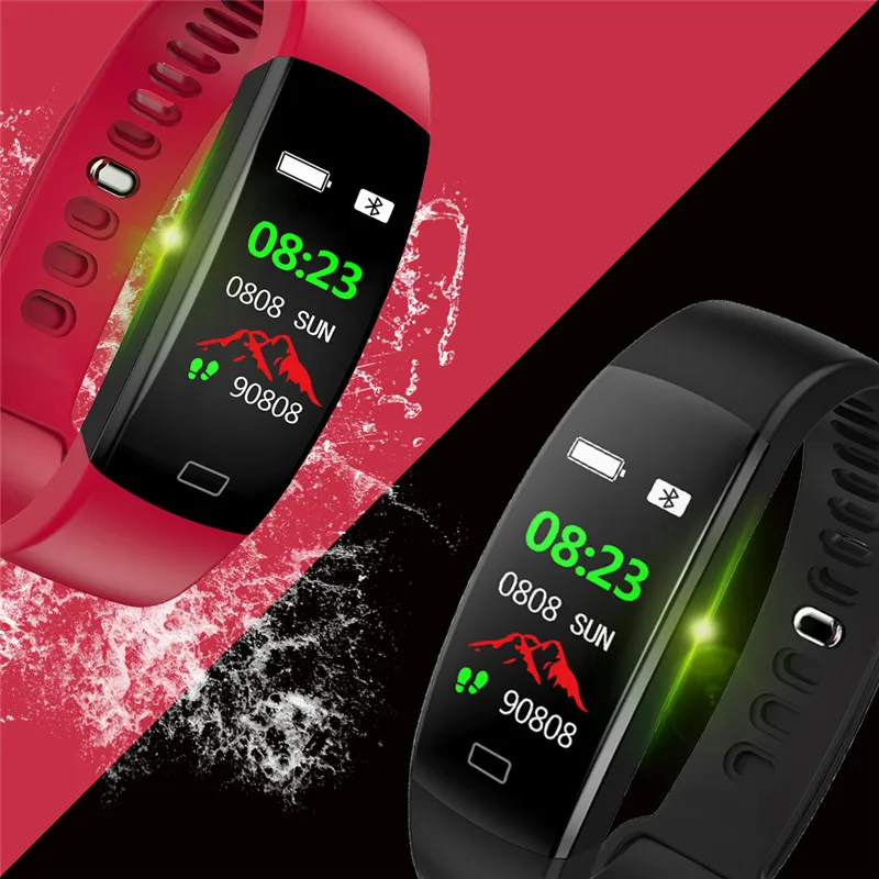 

RollsTimi Smart Bracelets F64HR Heart Rate Monitor Fitness Bracelet Activity Tracker Smart Watch Band Pedometer Wristband Clock