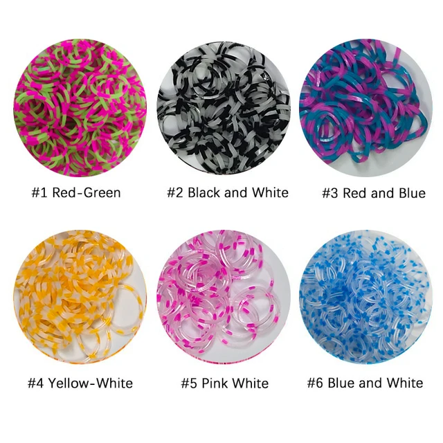 1800pcs Rubber Loom Bands Diy Toys For Kids Lacing Bracelets Girls Gift  Hair Rubber Bands Refill Make Woven Bracelet