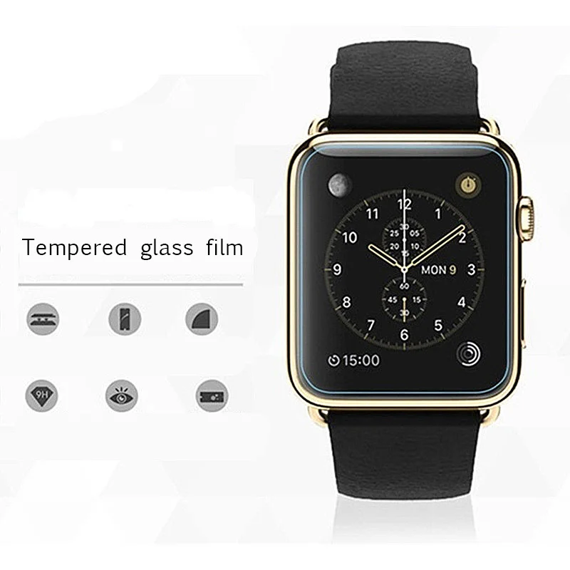2.5D Ultra Thin Tempered Glass For Apple Watch Series 1 2 3 4 44 38 42