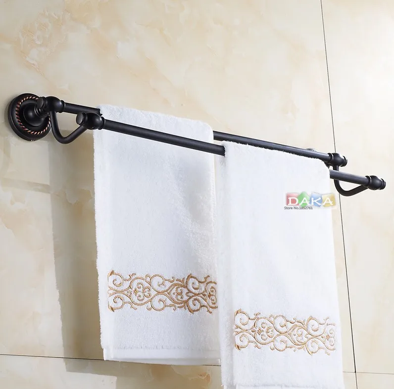 Bathroom accessories, Brass Material Antique Black Finish Double Towel Bar&Towel Rack / Fashion Design Bath Products