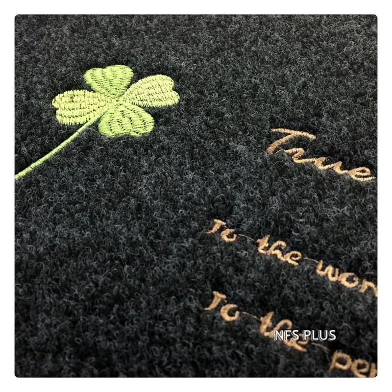 Front Door Mat Carpet 40x60cm Polyester Fiber TPR Anti-Slip Floor Mat Home Decorative Entrance Doormat Indoor Outdoor