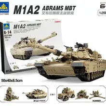 1463 UNIDS Clasico M1A2 ABRAMS MBT Tanque de Batalla Principal 2 в 1 Hummer Modelo de Juguete bloques de conccion Ladrillo