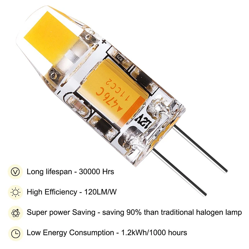 10 упак. мини G4 УДАРА светодиодный лампы 12 В AC DC светодиодный G4 лампа лампады COB лампочки заменить 10 вт галогенная лампа для люстры Spotlight