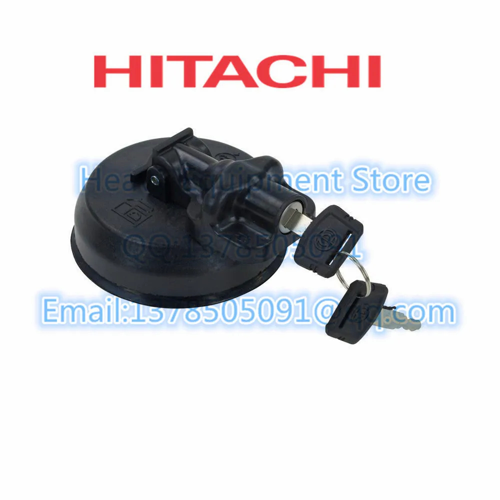 

For Hitachi New Excavator ZAX-3G ZAX-5 Fuel Diesel Cap Cover With 2 Key Part Number FYA00010024