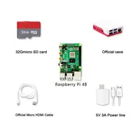 Latest! Raspberry Pi 4 Model B 4GB RAM of LPDDR4 SDRAM 1.5GHz 64-bit Quad-core