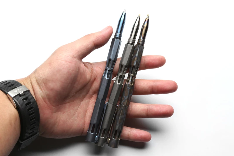 Два солнцезащитных титановых буровых стержня, тактическая анодная ручка, для кемпинга, охоты, на открытом воздухе, для выживания, практичные, для повседневного использования, многофункциональные ручки для письма, инструменты
