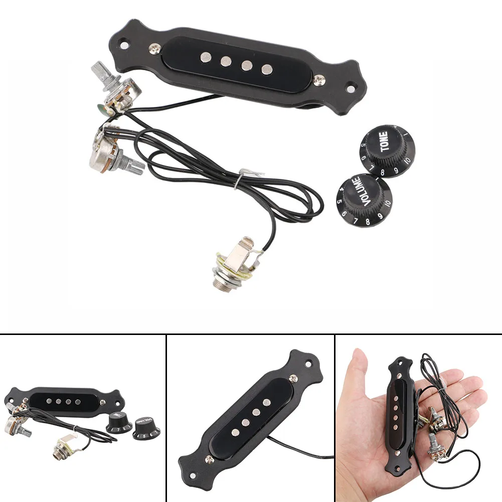 Homeland Black Copper Acoustic Electric Guitar Pickup +Volume