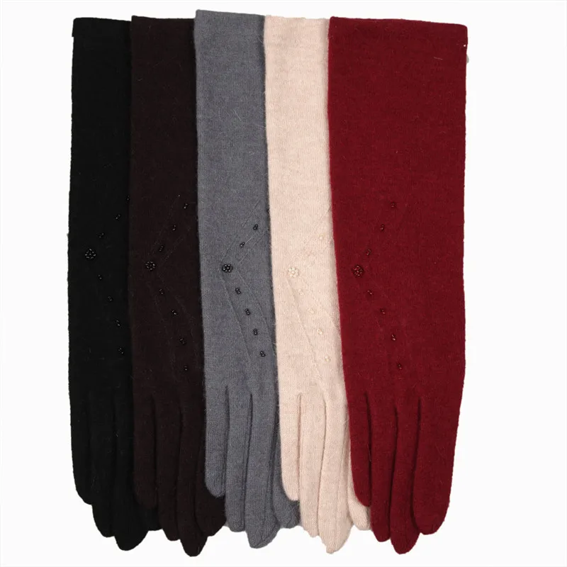 Warmen Women's Stretch Knit Winter Warmer Long Wool Gloves Christmas Y003gloves christmaslong