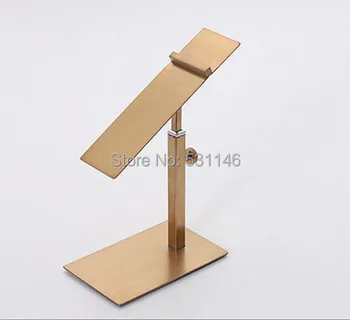 

2pcs Free shipping matte rose Gold stainless Steel shoe display holder shelf shoes exhibition rack stand XJ-04