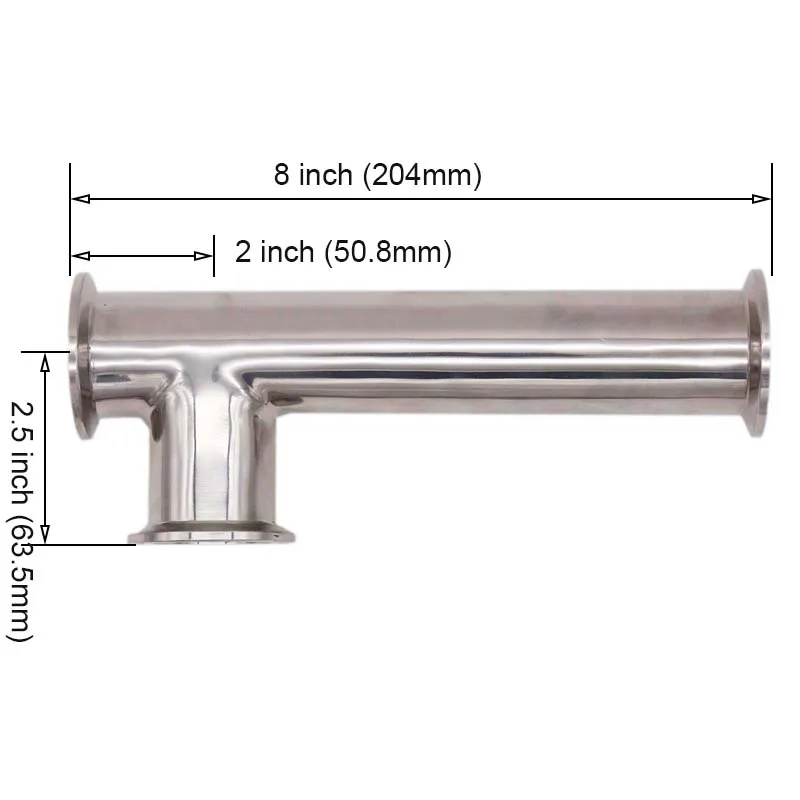 1/2 1," Tri Clamp RIMS труба 304 из нержавеющей стали санитарный Брюер фитинг