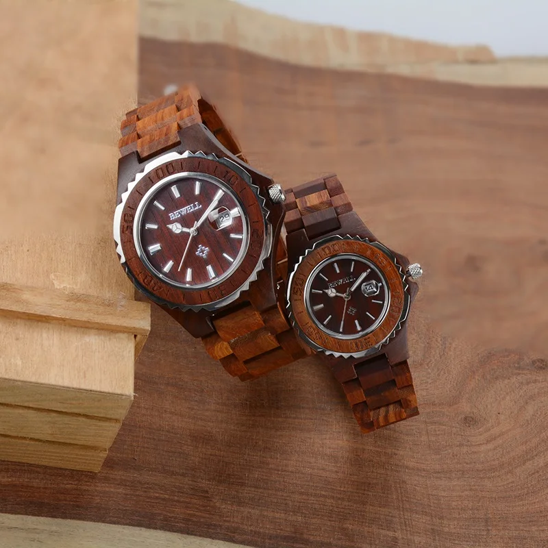 BEWELL WOODEN WATCH