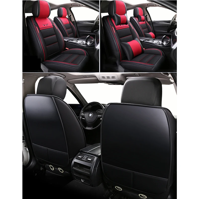 (Front+Rear)Leather&Flax auto seat covers for ford limited mondeo 3 4 mk3 mk4 ranger territory of 2