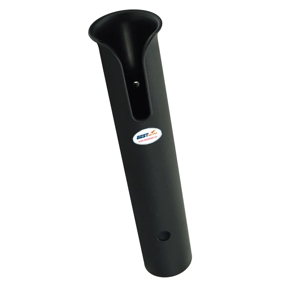 Wall Mounted Single Pole Fishing Rod Holder Frame Rack Rests for Pontoon Boat, Black, 270mm 10 inch