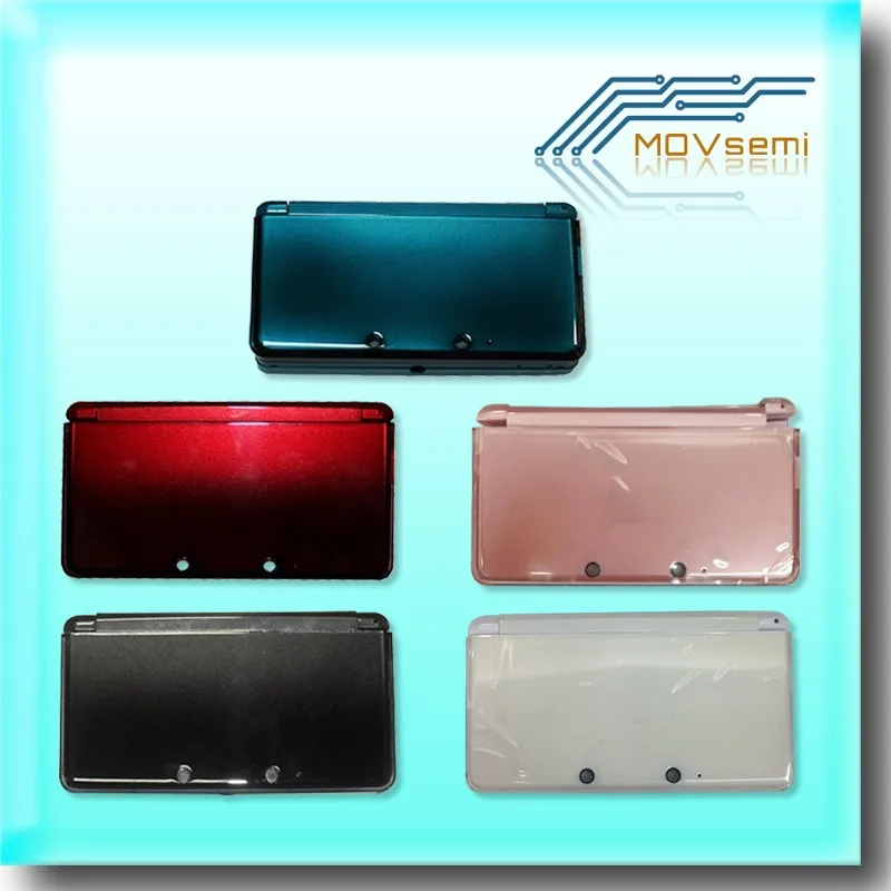 Full-Complete-Housing-Shell-for-3DS-Case-Cover-Replacement-Repair-Parts-with-Buttons-kit-3M-sticker