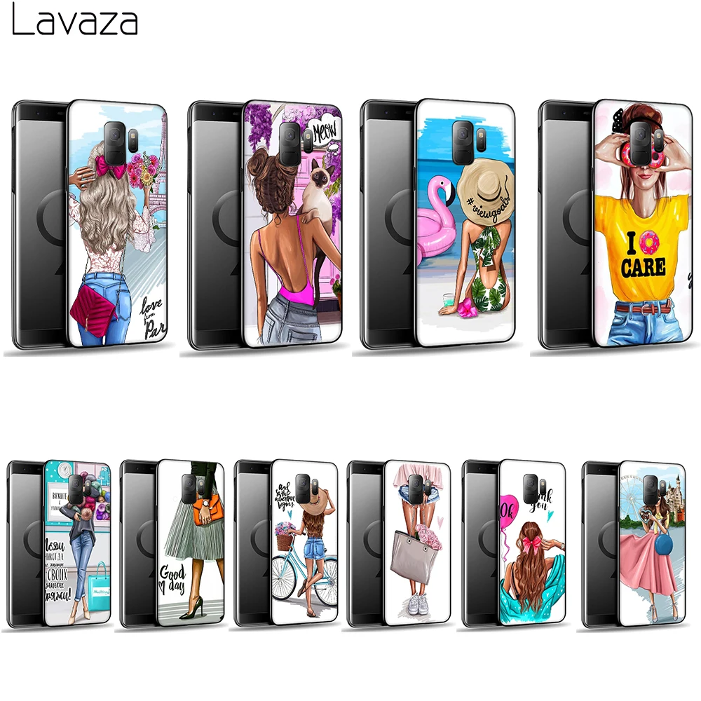 

Lavaza VOGUE Christmas Princess Girl Soft Case for Galaxy A3 A5 2016 2017 A6 plus A7 A8 A9 J6 2018 A10 30 40 50 70