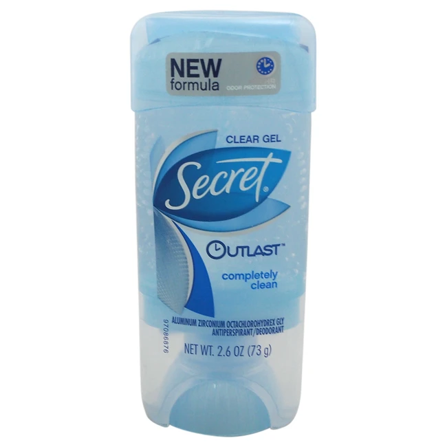 Outlast Clear Gel Antiperspirant & Deodorant Completely Clean by Secret for Women - 2.6 oz Deodorant Stick