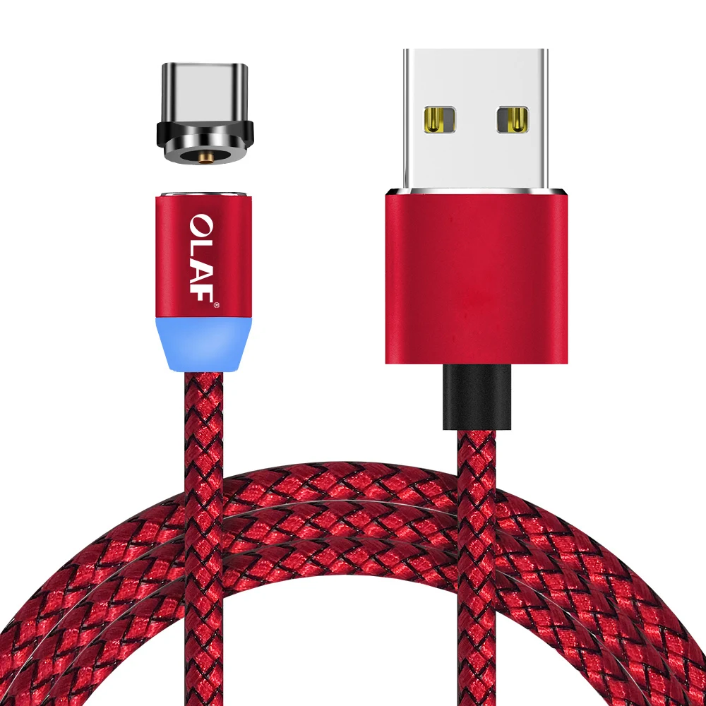 Магнитный Micro USB кабель Олаф 1 м для быстрой зарядки, кабель usb type-C для iphnoe, телефонный адаптер для samsung, Xiaomi, huawei