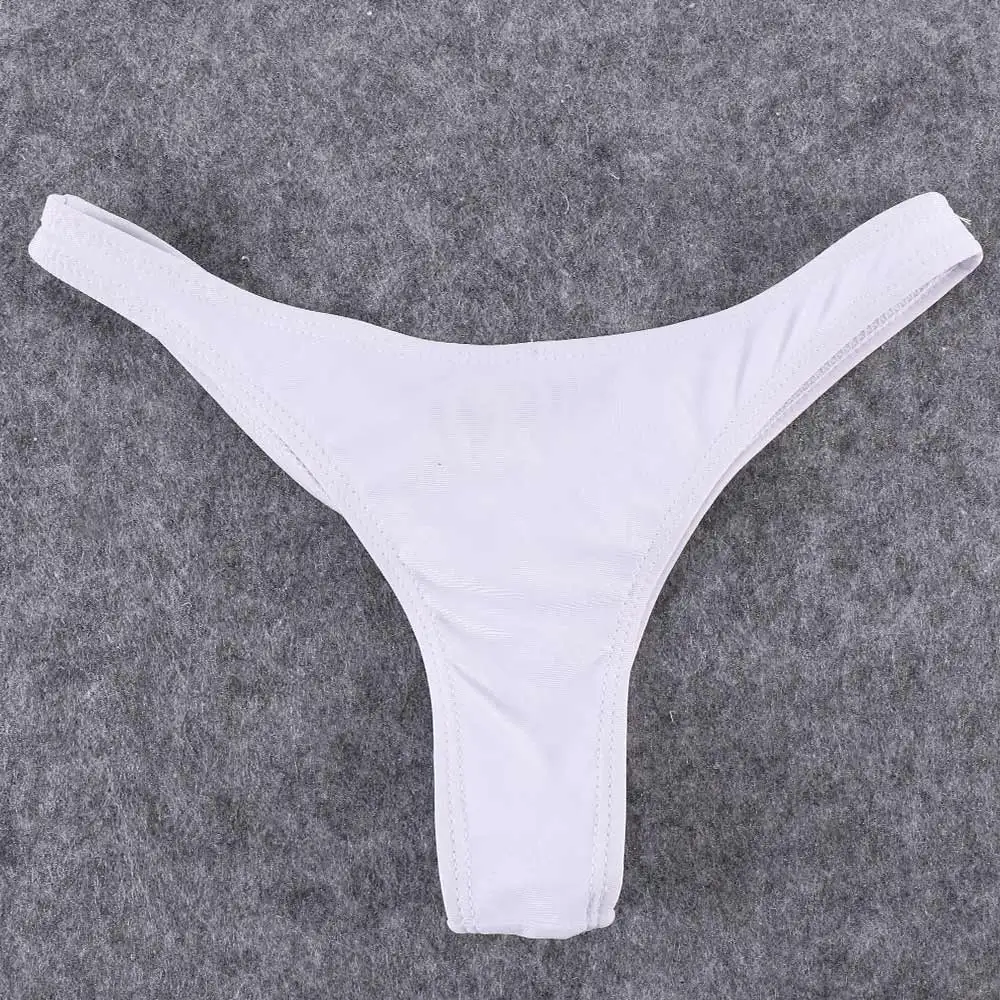 New Swimwear Women Briefs Bikini Bottom Side Ties Brazilian Thong Swimsuit Classic Cut Bottoms Bikini Swim Short Ladies Swimsuit