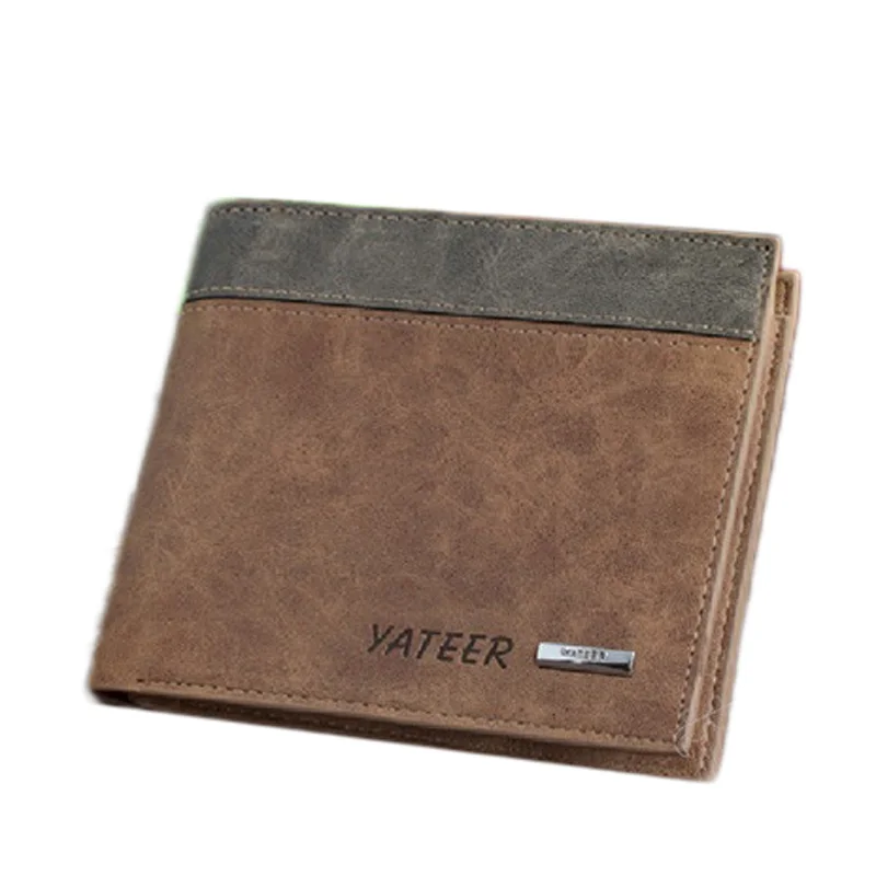 

New Designers Men's Wallets Bi-Fold Fashion Short Multi Pockets Credit Card Smasculina Money Clip