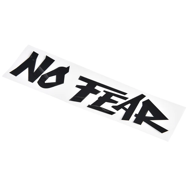 PENGALIRAN 1 Pcs 2 Warna NO FEAR Car Sticker  Keren  Slogan  