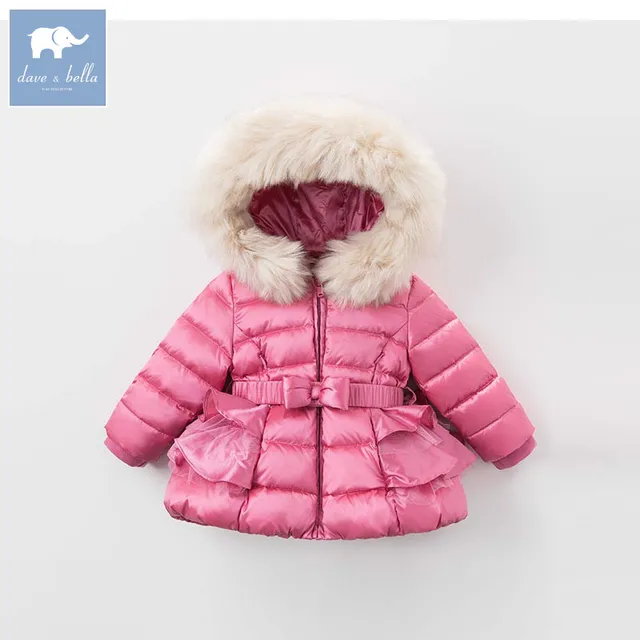 DB5938 dave bella winter infant baby girls down jacket children white ...