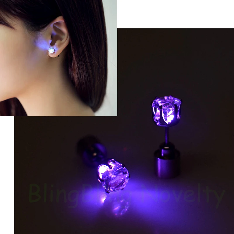 New Fashion Led Earrings Flashing Stud Uni Studs For Men New Fashion Led Earrings Flashing Stud Uni Studs For Men Women In Novelty Lighting From Lights On Aliexpress Alibaba Group