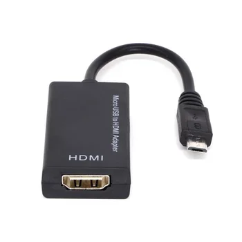 

5-Pin Micro USB 5 Pin Micro USB 5pin to HDMI HDTV HD TV Adapter 1080P for PC HDTV DVD Smartphones Tablets