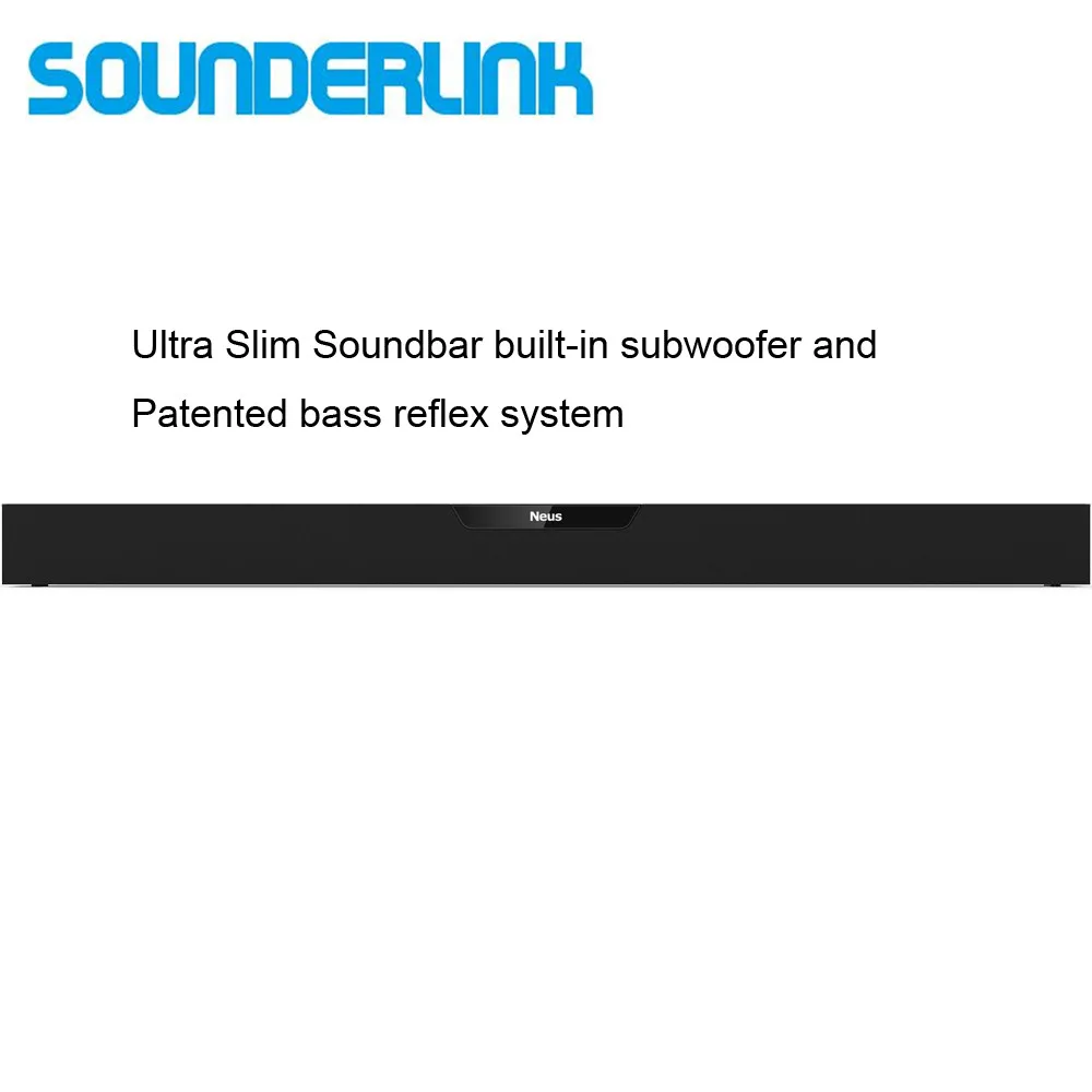 

Sounderlink Neus 2.2 Channel wood wireless Bluetooth speaker vitrual surround sound home theater sound Bar LED TV soundbar