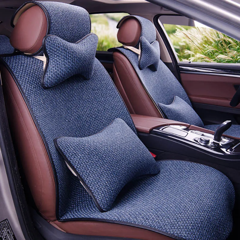 Льняной чехол на сиденье Yuzhe для Mitsubishi Lancer Outlander Pajero Eclipse Zinger Verada asx I200