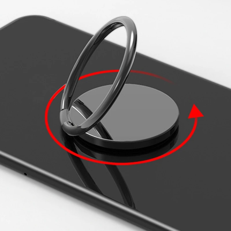  Universal Magnetic Phone Ring 90 Grad Finger Handy Metall Ständer Halter Für IPhone Samsung Xiaomi 