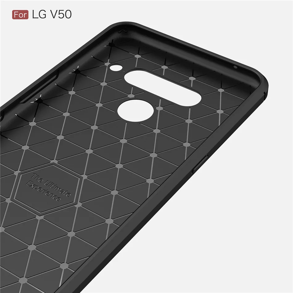 Силиконовый чехол для LG V30S ThinQ V30 Plus V40 V50 ThinQ K40 ударопрочный чехол из углеродного волокна TPU для LG V50 ThinQ Case K40