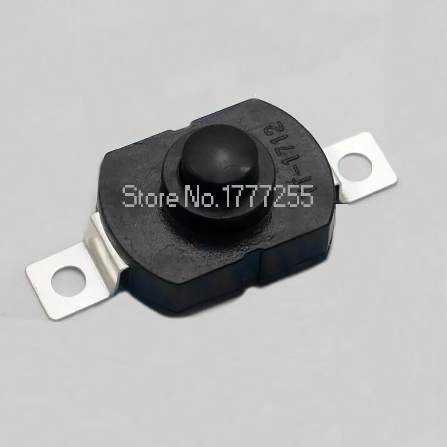 20pcs 17*12*9.5MM 2Pin Black Mini Push Button Switch for Electric Torch