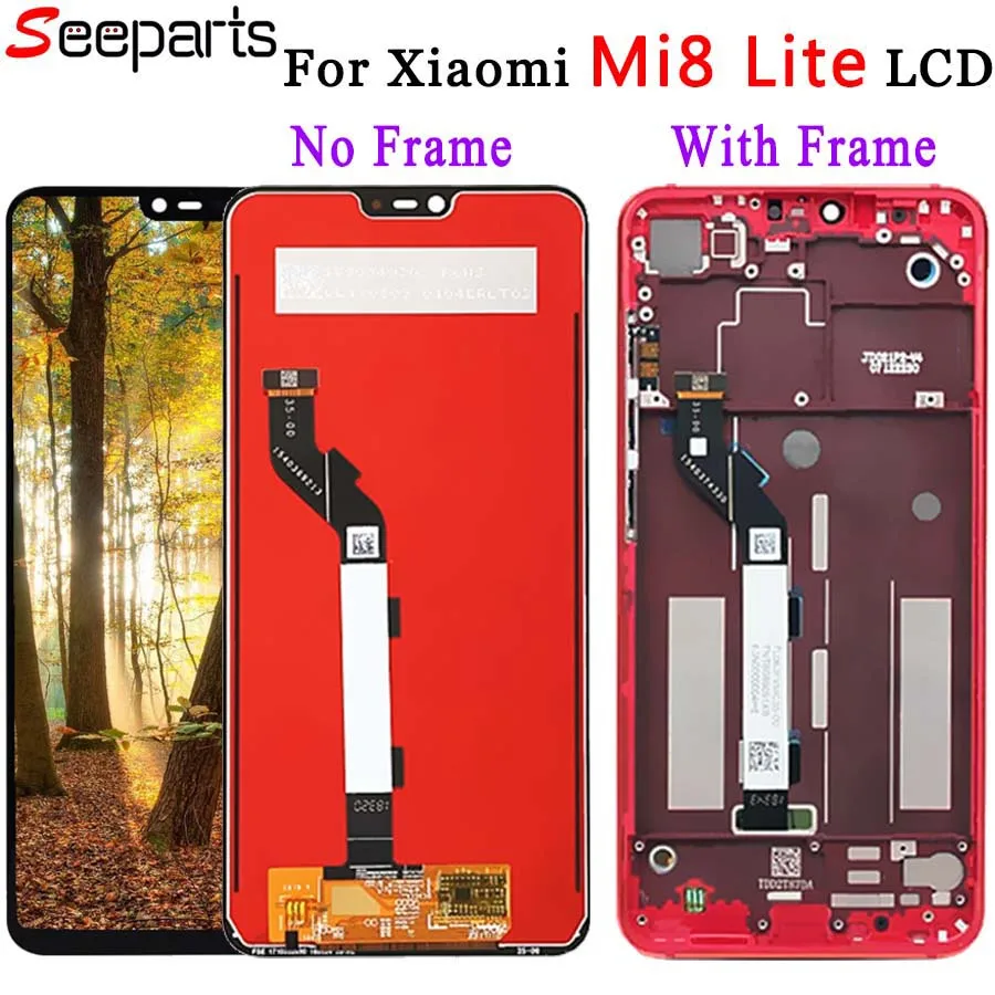 

Original Tested Xiaomi Mi 8 Lite LCD Display Touch Screen 6.26" IPS Digitizer Assembly Replacement Xiaomi Mi 8 Youth 8 Lite LCD