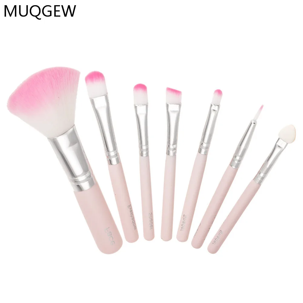 7 шт набор кистей для макияжа глаз тени пудра Make Up Brush комплект пудры