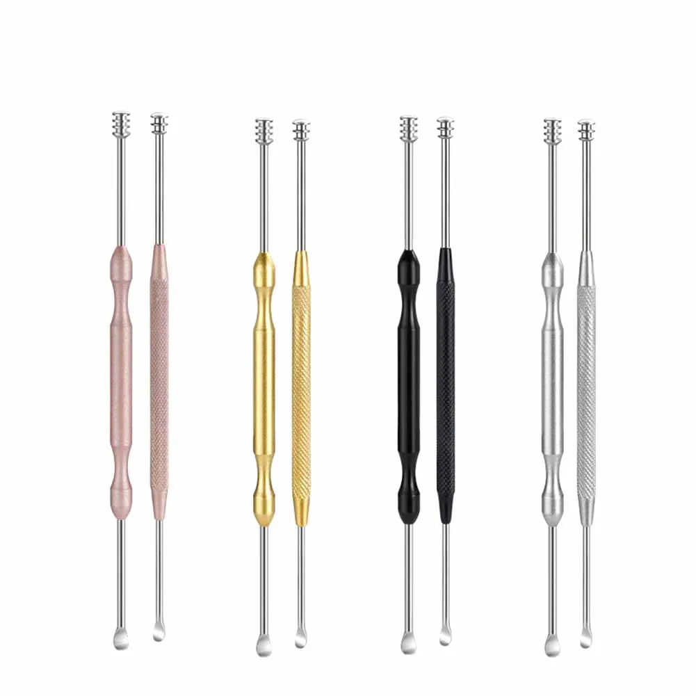 1PCS High Quality Stainless Steel Ear spring screw dig ear Clean Wax