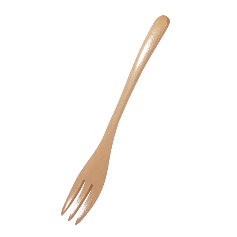 

Wooden Spoon Fork Bamboo Kitchen Cooking Utensil Tools Soup-Teaspoon Tableware ecological biodegradable cocktail sticks