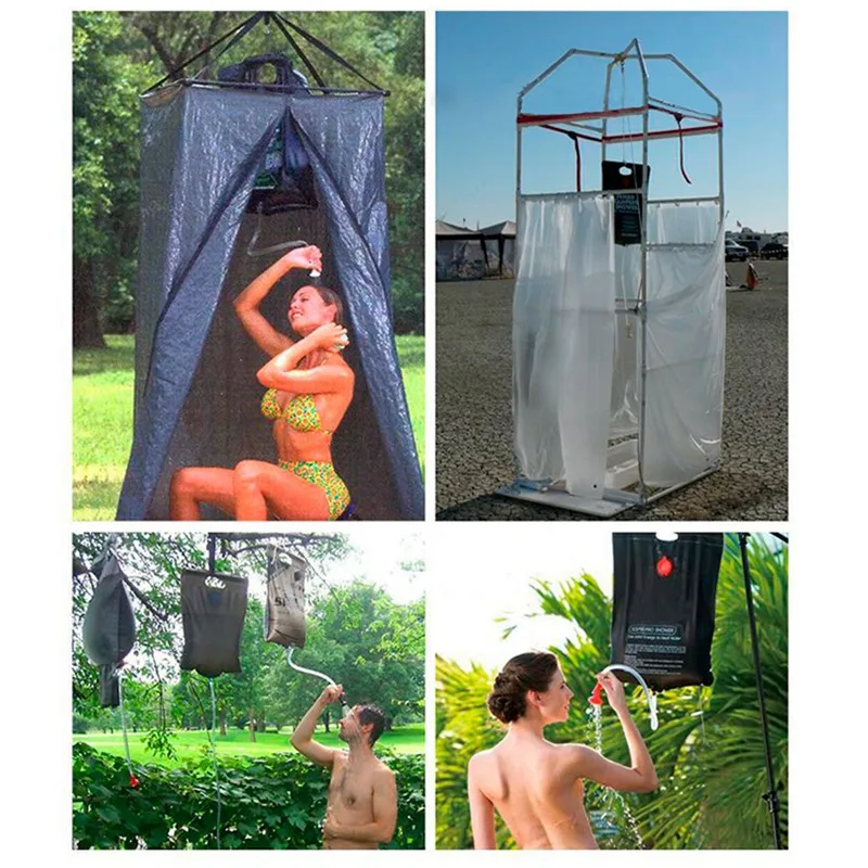 

High Quality Outdoor Portable 40L Solar Heating Hiking Camping Camp Shower Bag Environmental PVC Material Bag Outdoor Washing
