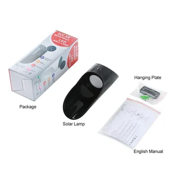 

Solar Motion Sensor Light Wireless Waterproof Motion Sensor Outdoor Light Solar Microwave Induction Wall Lamp