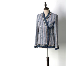 WT8721060 студенческий возраст снижение сине-белые полосы темперамент небольшой ароматный штормовка