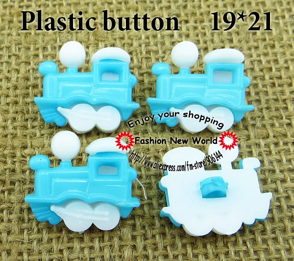 100PCS WATHET PLASTIC opaque train shape buttons COAT SWEATER for sewing clothes button P-118-3 | Дом и сад