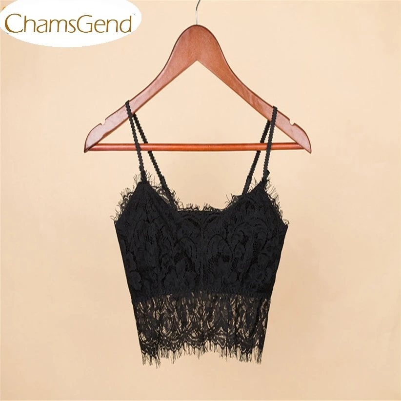 Chamsgend Newly Design Women Translucent Underwear Sheer Lace Strap Lingerie Tops Camisole 170308 Drop Shipping Chamsgend Newly Design Women Translucent Underwear Sheer Lace Strap Lingerie Tops Camisole 170308 Drop Shipping