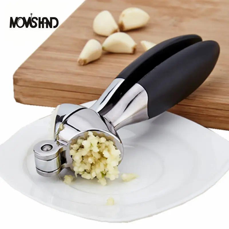 

MOM'S HAND Aluminium Alloy Crusher Garlic Presses Gadget Self-Cleaning Kitchen Fruit & Vegetable Squeeze Kitchen Tools