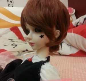 Allaosify BJD wig bjd doll SD wig male doll hair white short hair high temperature1/3 1/4 1/6 Buy one get one free bjd hair