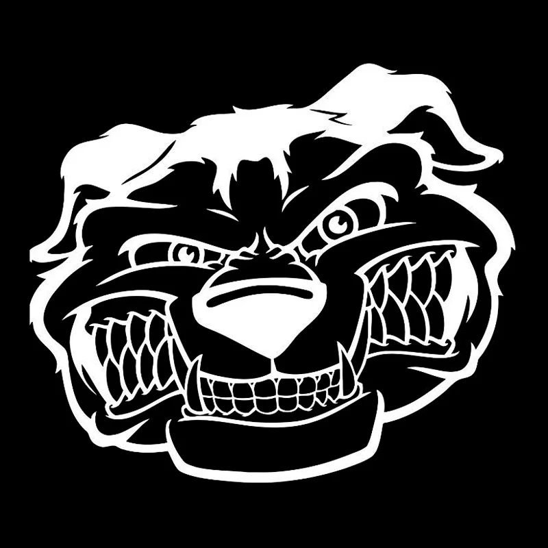 16 3cm 14cm Angry Dog Cartoon Animal Car Styling Stickers Decals