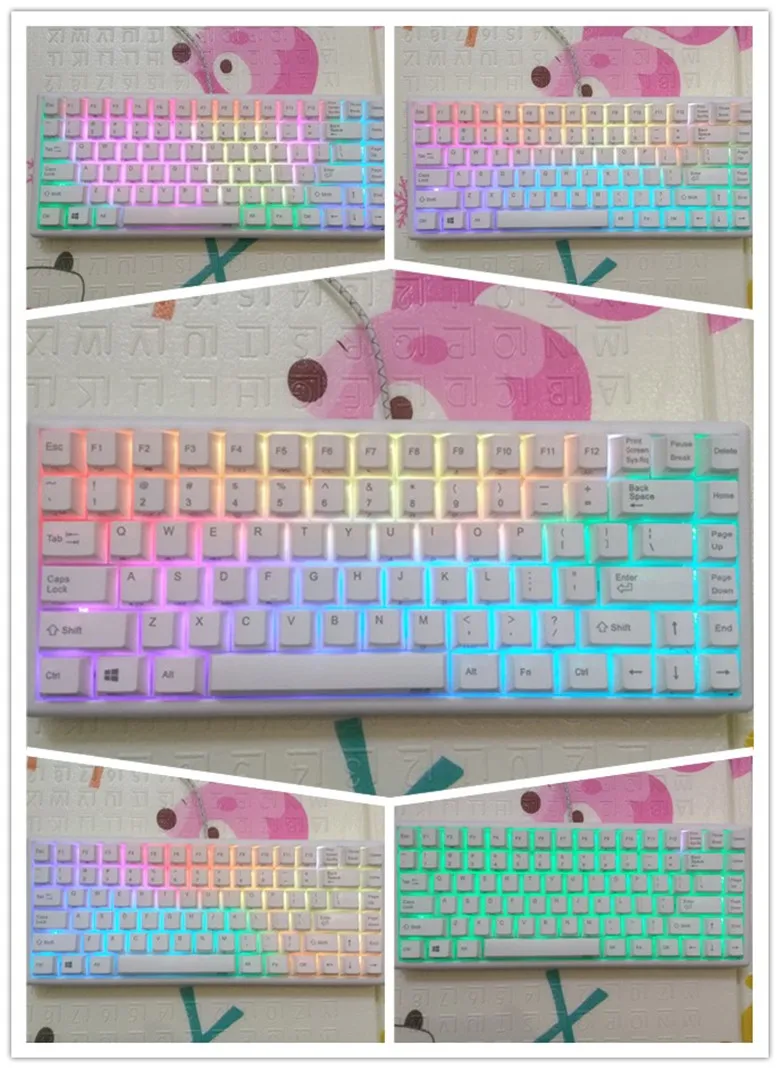 Сливовый NIZ 84 емкостный 35g механическая клавиатура topre аналогичная RGB игровая клавиатура программируемые клавиатуры